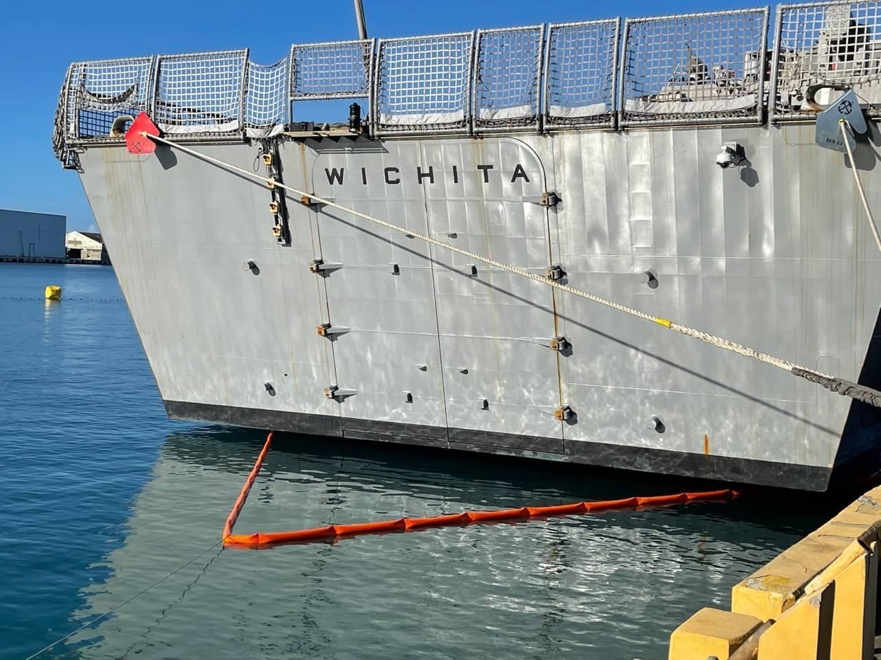 Texas Boom Deployed in Port in Puerto Rico c